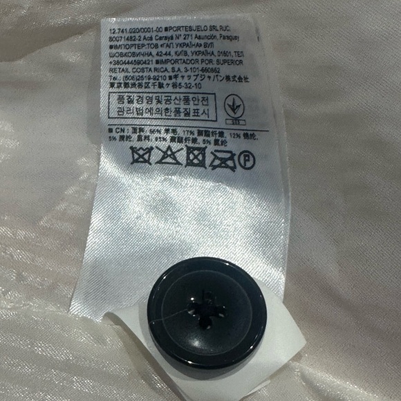 Banana Republic Blush Pink Double Breasted Wool Blend Coat (Size XS) - Picture 10 of 10